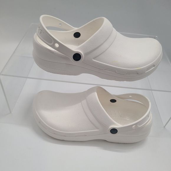 Crocs SpecialistII 204590-100 White Professional Slip on Comfort Womens Sz 11 - Picture 2 of 7